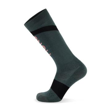 Mons Royale Unisex Ultra Cushion Merino Snow Socks - Burnt Sage / Black