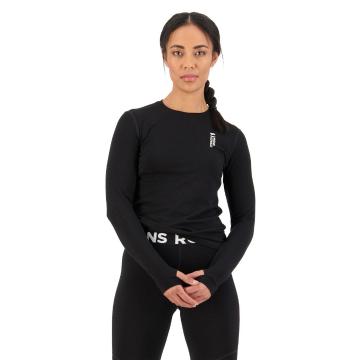 Mons Royale Women's Cascade Merino Flex 200 Long Sleeve - Black