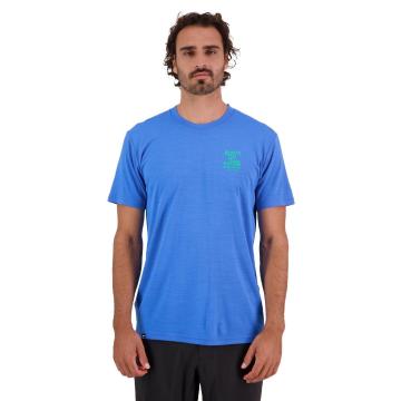 Mons Royale Men's Icon T-Shirt Trippy - Pop Blue