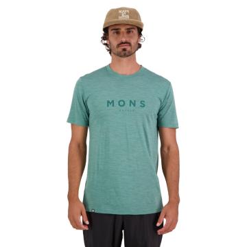 Mons Royale Men's Zephyr Cool T-Shirt Neue - Smokey Green
