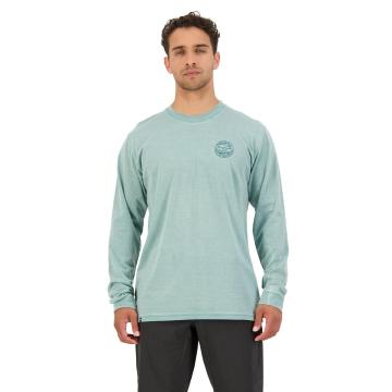 Mons Royale Men's Icon Long Sleeve Garment Dyed - Washed Sage