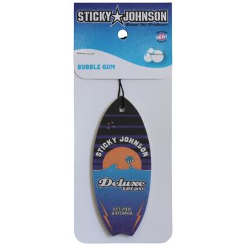 Sticky Johnson Surfboard Air Freshener - Bubble Gum