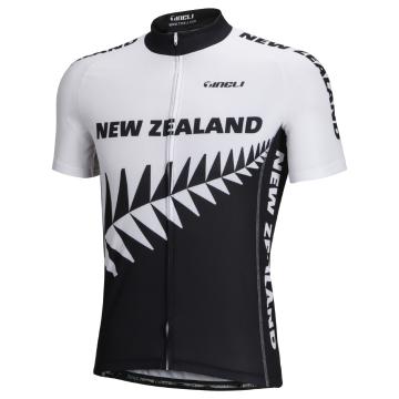 Tineli Men's NZ logo Cycle Jersey - Black/White
