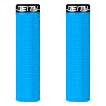 Deity Supracush Lock-On Grips - Blue / Black - Blue Slate / Black