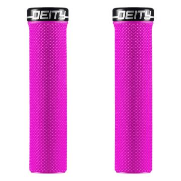 Deity Slimfit Lock-On Grips - Pink / Black