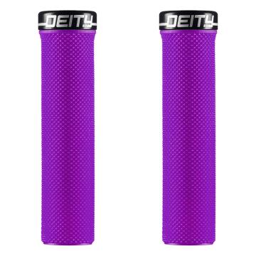 Deity Slimfit Lock-On Grips - Purple / Black