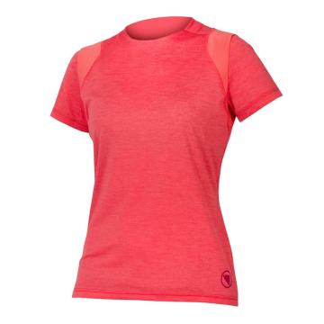 Endura Women's SingleTrack Short Sleeve Jersey - Punch Pink