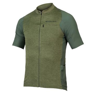 Endura GV500 Reiver Short Sleeve Jersey - Olive / Otter Green