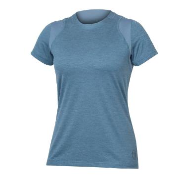 Endura Women's SingleTrack Short Sleeve Jersey - Blue Steel