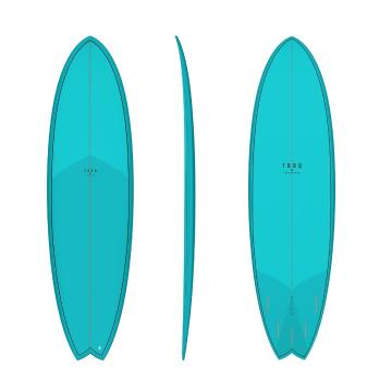 Torq Surfboard Fish Classic 6'10" - Deep Turquoise
