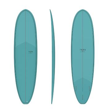 Torq 2022 Surfboard Fun Volume+ Classic 7'4" - Pewter Blue