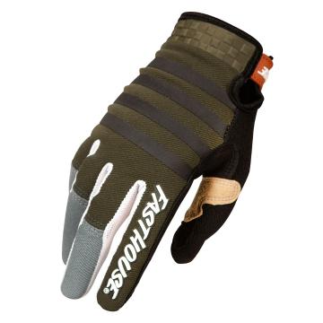 Fasthouse Speed Style Striper MTB Gloves - Olive/Charcoal