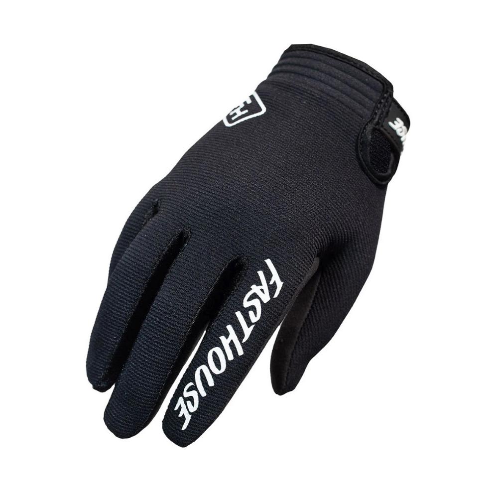 Youth Carbon Moto Gloves - Black