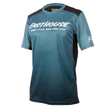 Fasthouse Youth Alloy Slade Short Sleeve Jersey - Blue/Black