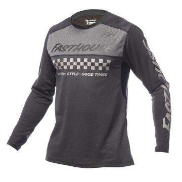 Fasthouse Alloy Mesa Long Sleeve Jersey - Heather Charcoal / Black