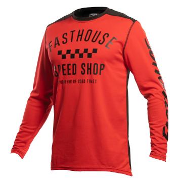 Fasthouse Carbon Jersey - Red Black