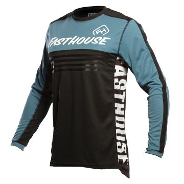 Fasthouse Grindhouse Split Moto Jersey - Black / Slate