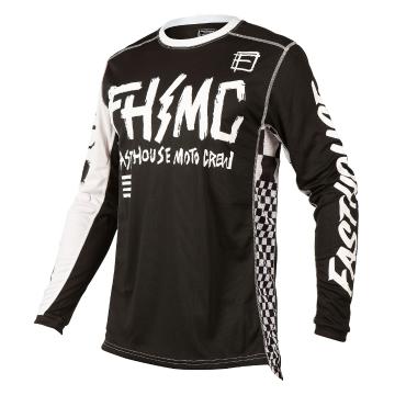 Fasthouse Youth Grindhouse Punk Long Sleeve Jersey - Black/White