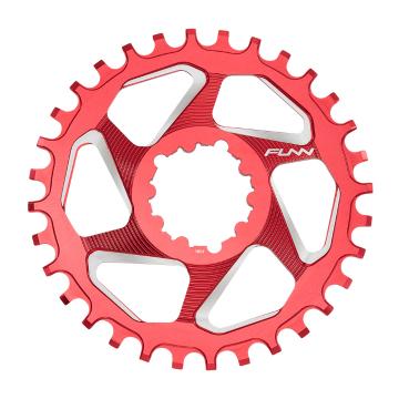 Funn Solo DX NW Chainring Direct Mount - Red