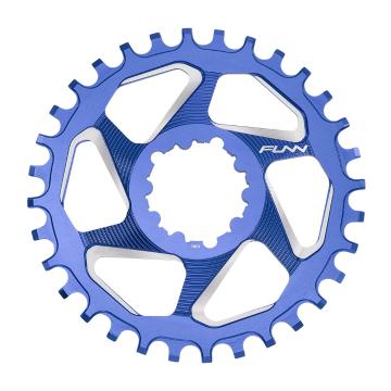 Funn Solo DX NW Chainring Direct Mount - Blue