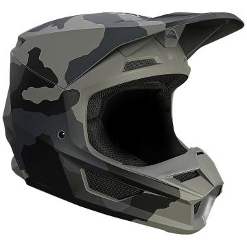 Fox Youth V1 Trev Helmet ECE - Black Camo