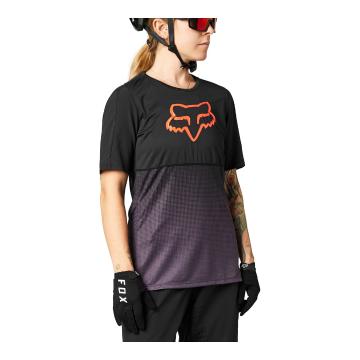 Fox Women's Flexair Short Sleeve Jersey - Black / Purple