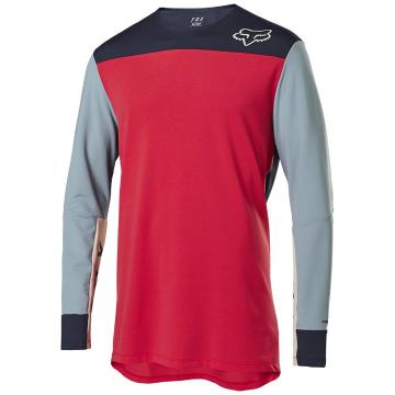 Fox Defend Delta Long Sleeve Jersey - Bright Red