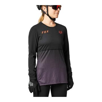 Fox Women's Flexair Long Sleeve Jersey - Black / Purple