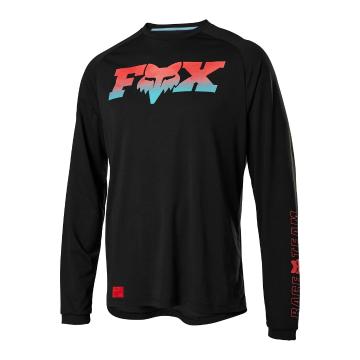 Fox Ranger DR Long Sleeve Foxhead MTB Jersey - Black