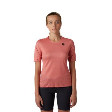 Fox Women's Flexair Ascent Short Sleeve Jersey - Salmon