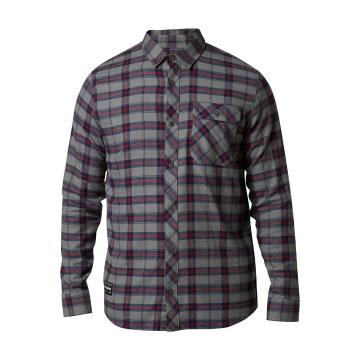 Fox Men's Boedi Long Sleeve Flannel Shirt - Pewter