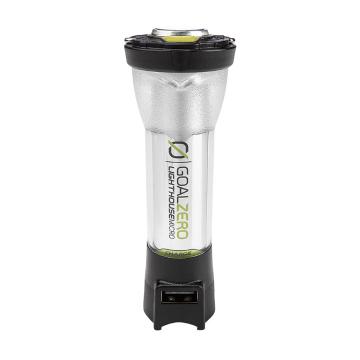 Goal Zero Lighthouse Micro Charge USB Lantern - Silver / Zero Green / Black