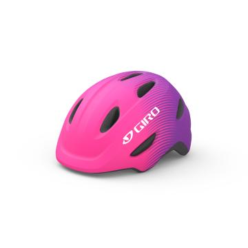 Giro Scamp Youth Bike Helmet - Matte Bright Pink / Purple Fade
