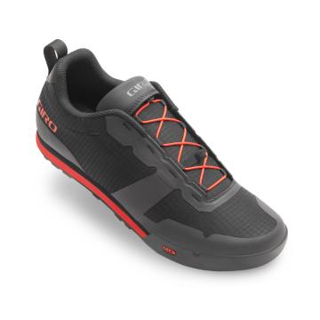 Giro Tracker Fastlace MTB Shoes - Black/Bright Red