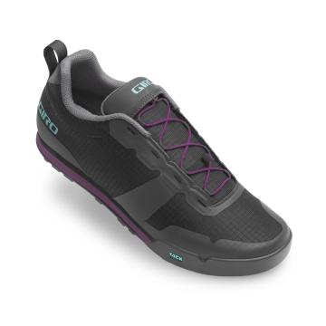 Giro Tracker Women's Fastlace MTB Shoes - Black / Throwback Purple