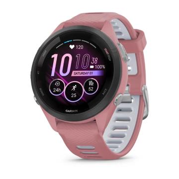 Garmin Forerunner 265S Watch - Whitestone / Light Pink