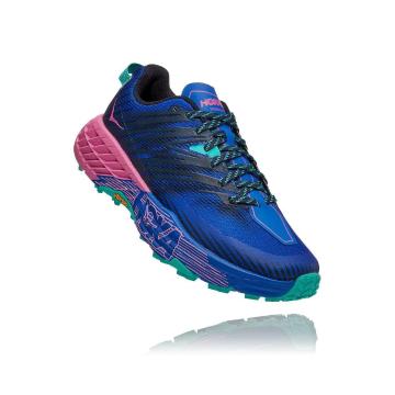 HOKA ONE ONE Women's Speedgoat 4 Shoes - Dazzling Blue/Phlox Pink