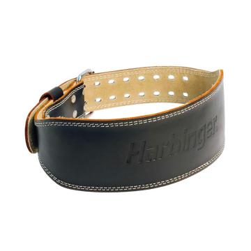 Harbinger 4" Padded Leather Lifting Belt - Black