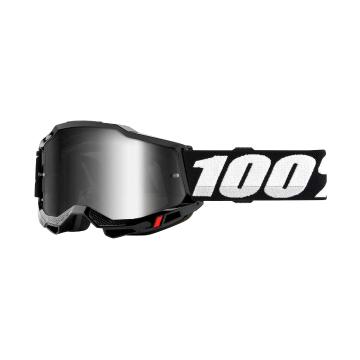 Ride 100% ACCURI 2 Goggles - Black / Mirror Silver Lens