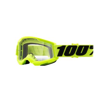 Ride 100% STRATA 2 Youth Goggles - Yellow/Clear Lens