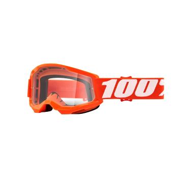 Ride 100% STRATA 2 Youth Goggles - Orange/Clear Lens