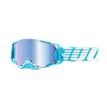 Ride 100% Armega Moto Goggles - Oversized Sky/Mirror Blue Lens