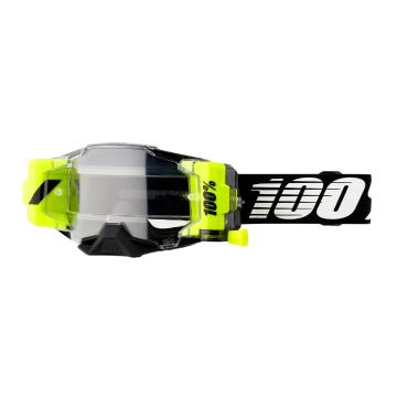 Ride 100% Armega Forecast Moto Goggles - Black/Clear Lens