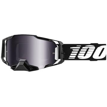 Ride 100% Armega Goggles - BlackEssential / SilverFlash Len