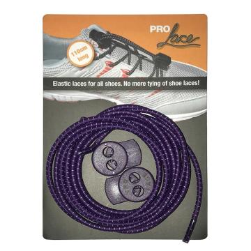 Pro Lace Elastic No Tie Laces - Solid Purple