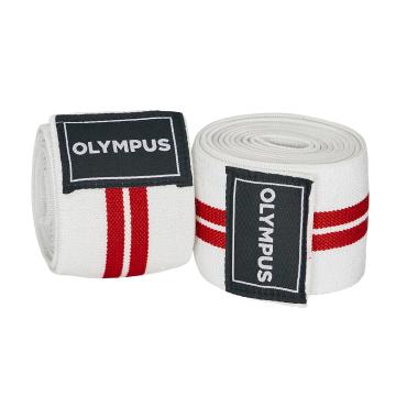 Olympus Elastic Knee Wrap - White / Prcvcloudypink