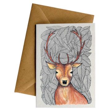 Little Difference Pattern Deer Gift Card