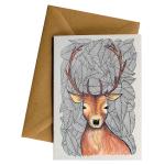 Pattern Deer Gift Card