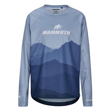 Mammoth Youth Long Sleeve Core Track T-Shirt - Blue