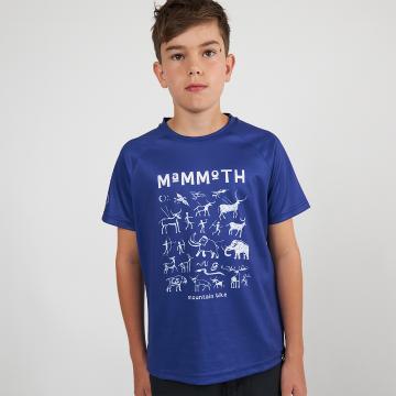 Mammoth Youth Core Short Sleeve MTB T-Shirt - Blue Print